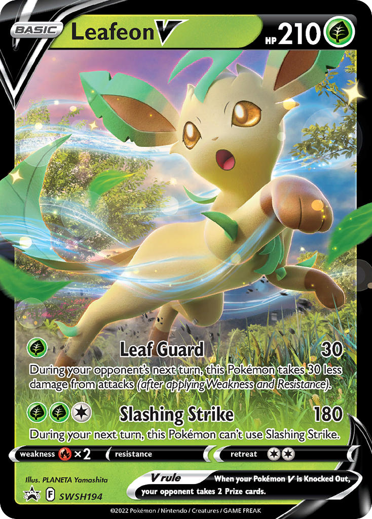 Leafeon V - Sword & Shield Promo SWSH194  (Foil) - Lightly Played