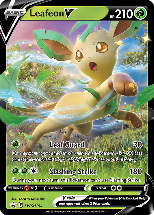 Leafeon V - Sword & Shield Promo SWSH194  (Foil) - Lightly Played