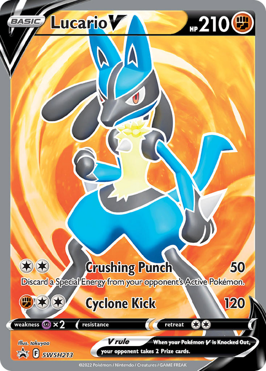 Lucario V - Sword & Shield Promo SWSH213  (Foil) - Near Mint