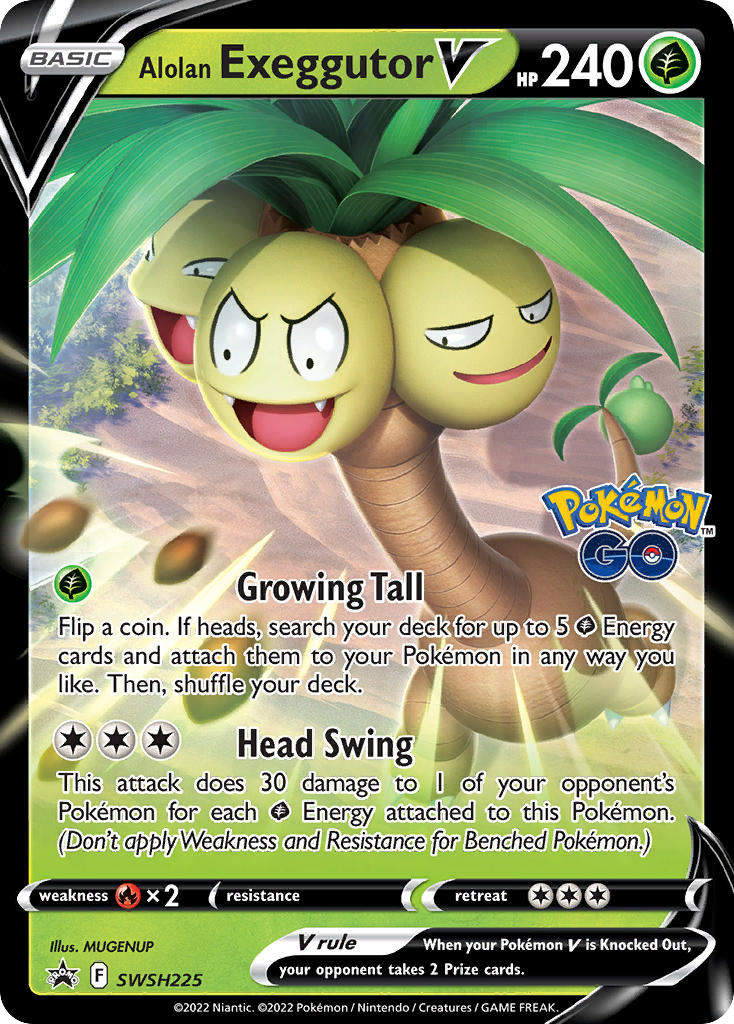 Alolan Exeggutor V - Sword & Shield Promo SWSH225 (Foil) - Near Mint