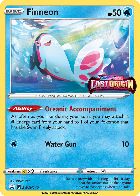 Finneon (Prerelease) - Sword & Shield Promo SWSH240  (Foil) - Near Mint - Ungraded