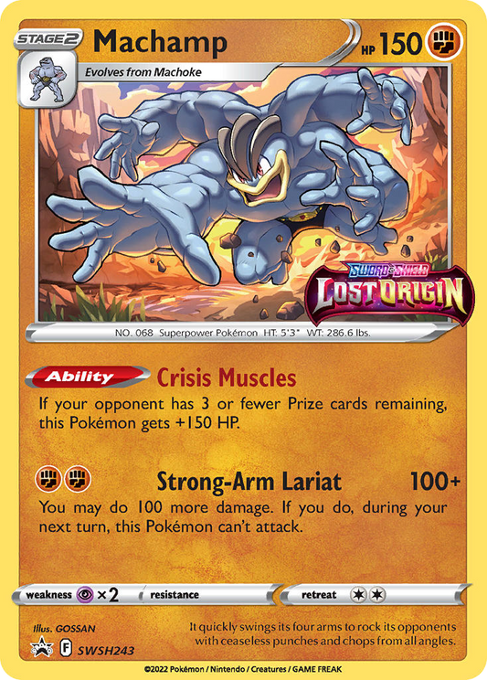 Machamp (Prerelease) - Sword & Shield Promo SWSH243  (Foil) - Near Mint - Ungraded