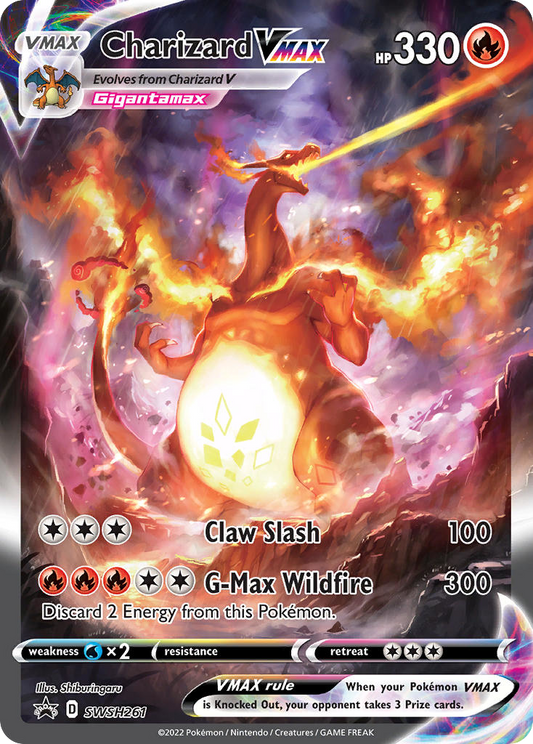 Charizard VMAX - Sword & Shield Promo SWSH261  (Foil) - PSA 9.0 MINT