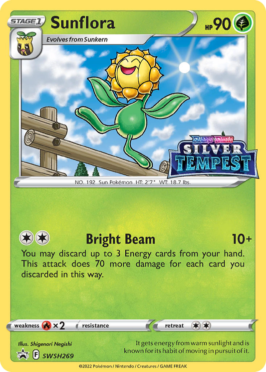Sunflora (Prerelease) - Sword & Shield Promo SWSH269  (Foil) - Near Mint - Ungraded