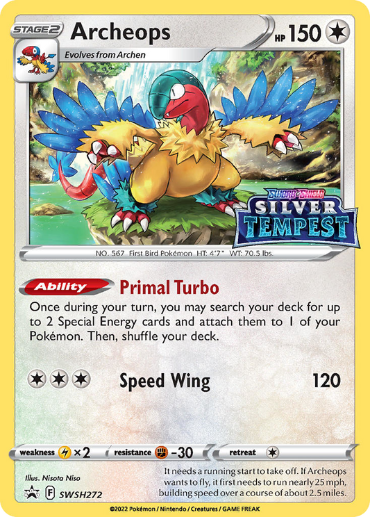 Archeops (Prerelease) - Sword & Shield Promo SWSH272  (Foil) - Near Mint - Ungraded