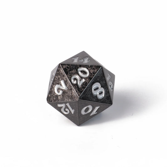 7pc RPG Set - Shadowlance with Silver - Die Hard Dice