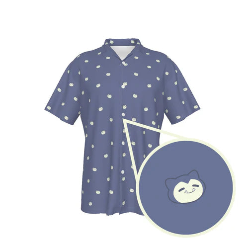 Snorlax Simple Button Shirt