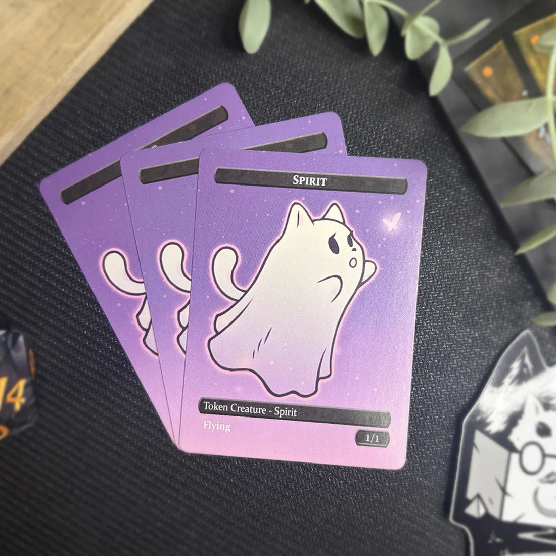 Caverns & Calicos Manacat Tokens & Proxies - Cat & Spirit Token Set