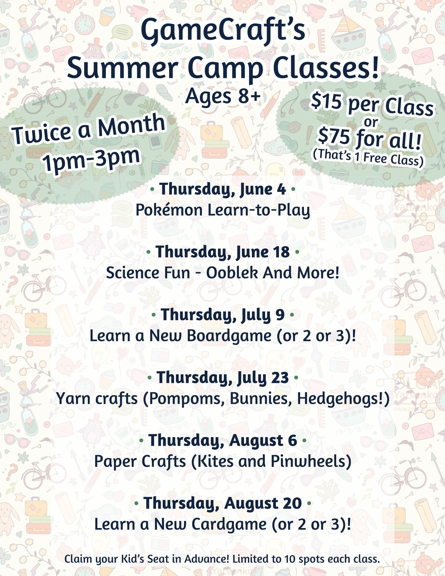 Summer Camp Classes