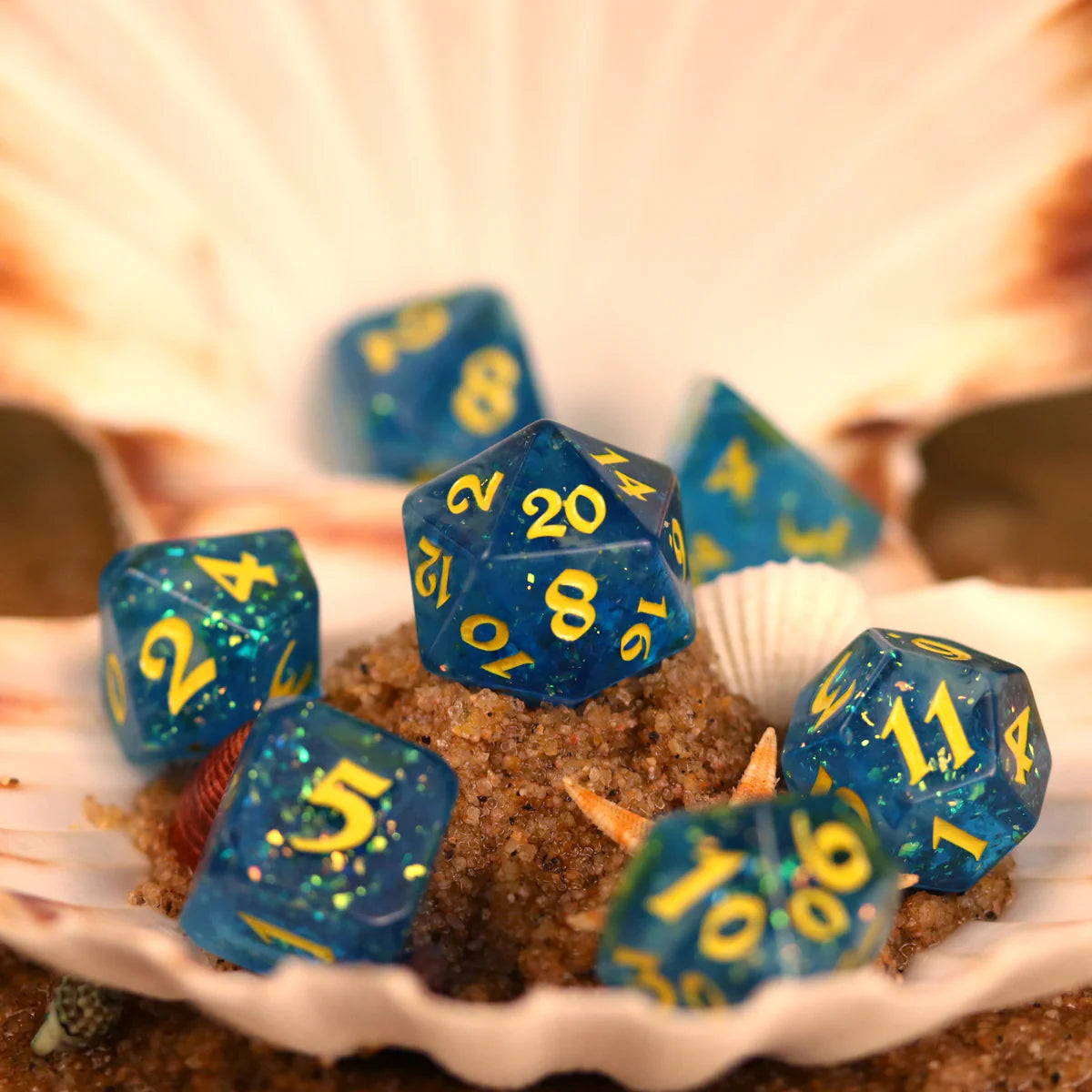 7pc RPG Set - Summer Court - Die Hard Dice