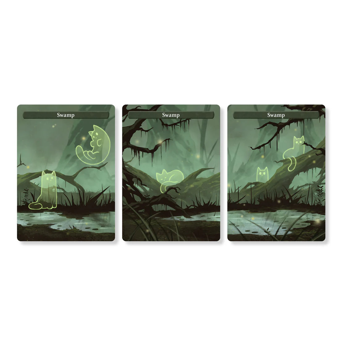 Caverns & Calicos Manacat Tokens & Proxies - Swamp Set