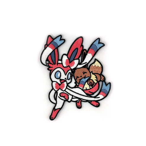 Sylveon and Eevee Character Die-Cut Patch
