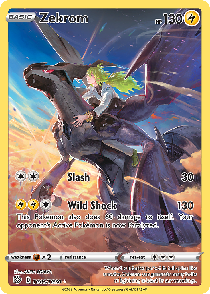 Zekrom - Brilliant Stars Trainer Gallery TG05/TG30 (Foil) - Near Mint