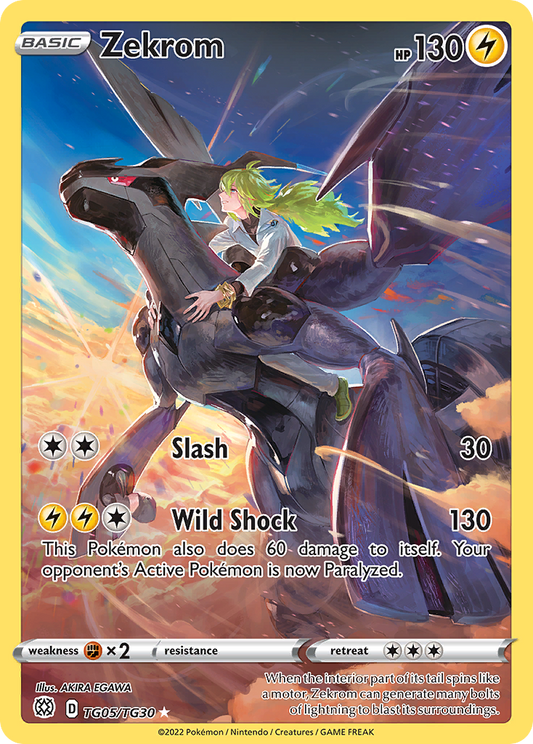 Zekrom - Brilliant Stars Trainer Gallery TG05/TG30 (Foil) - Near Mint