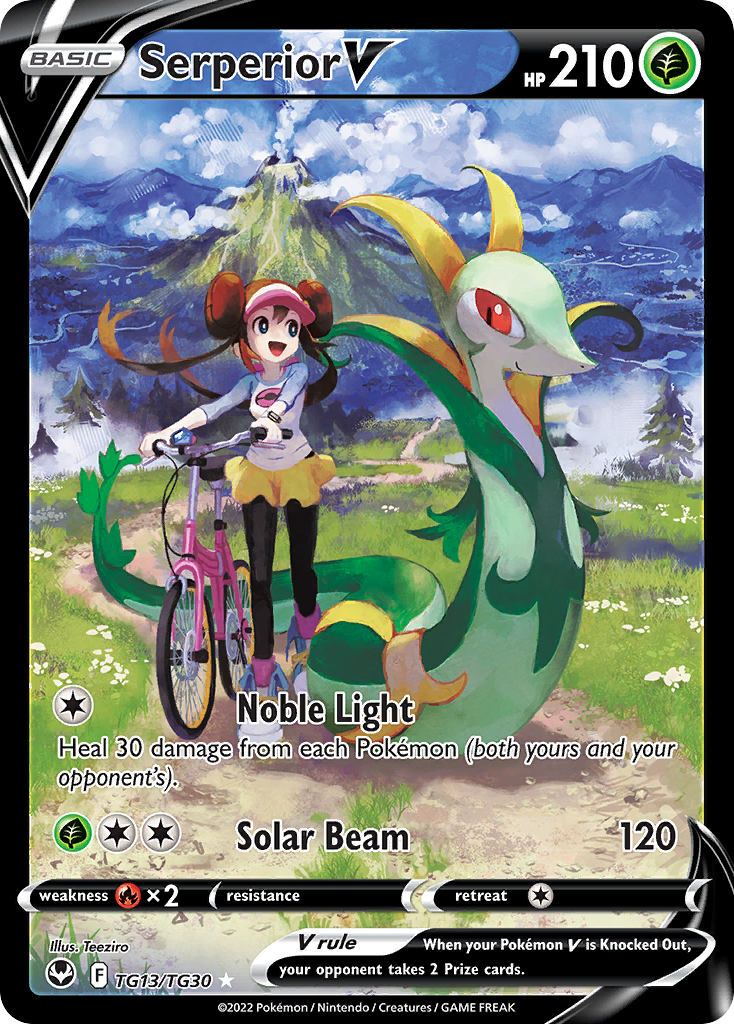 Serperior V - Silver Tempest Trainer Gallery TG13/TG30  (Foil) - Near Mint - Ungraded