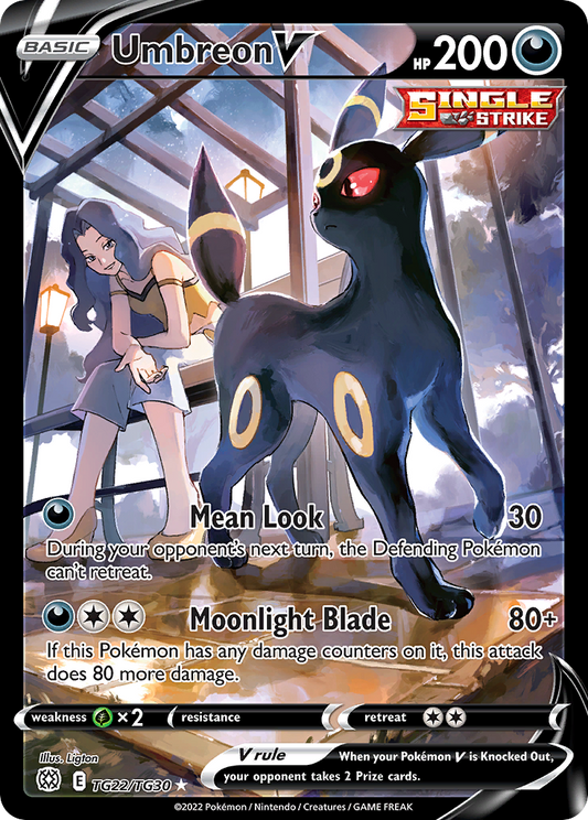 Umbreon V - Brilliant Stars Trainer Gallery TG22/TG30  (Foil) - Near Mint - Ungraded
