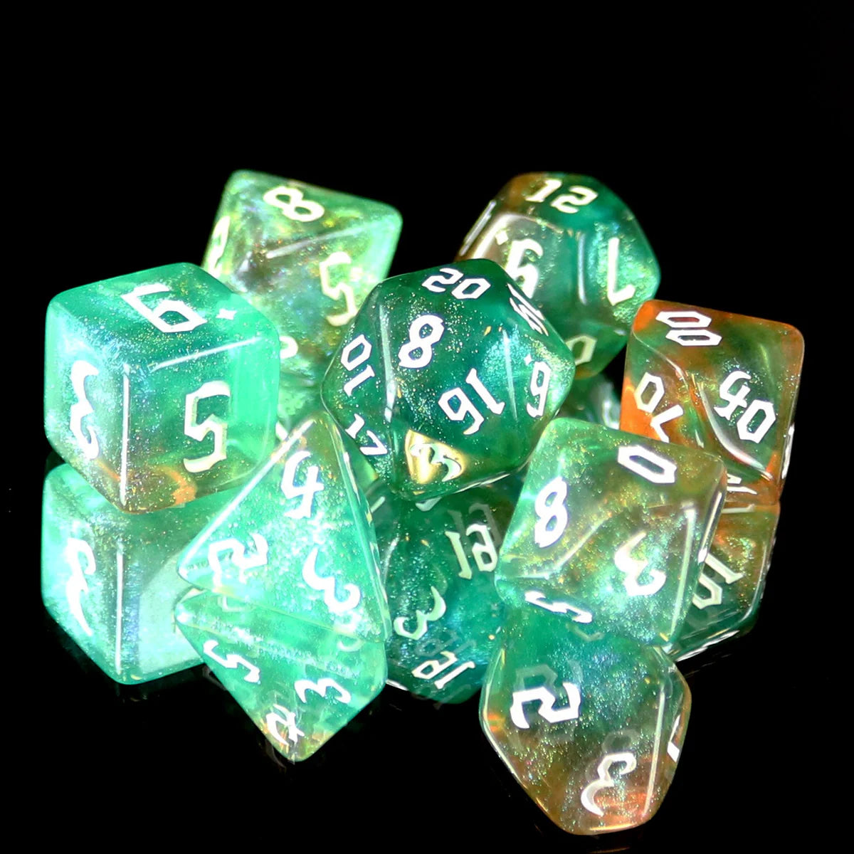 7pc RPG Set - Tranquil World - Die Hard Dice