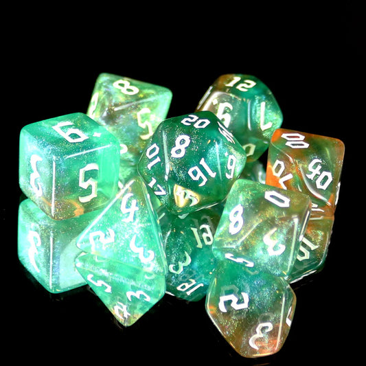 7pc RPG Set - Tranquil World - Die Hard Dice