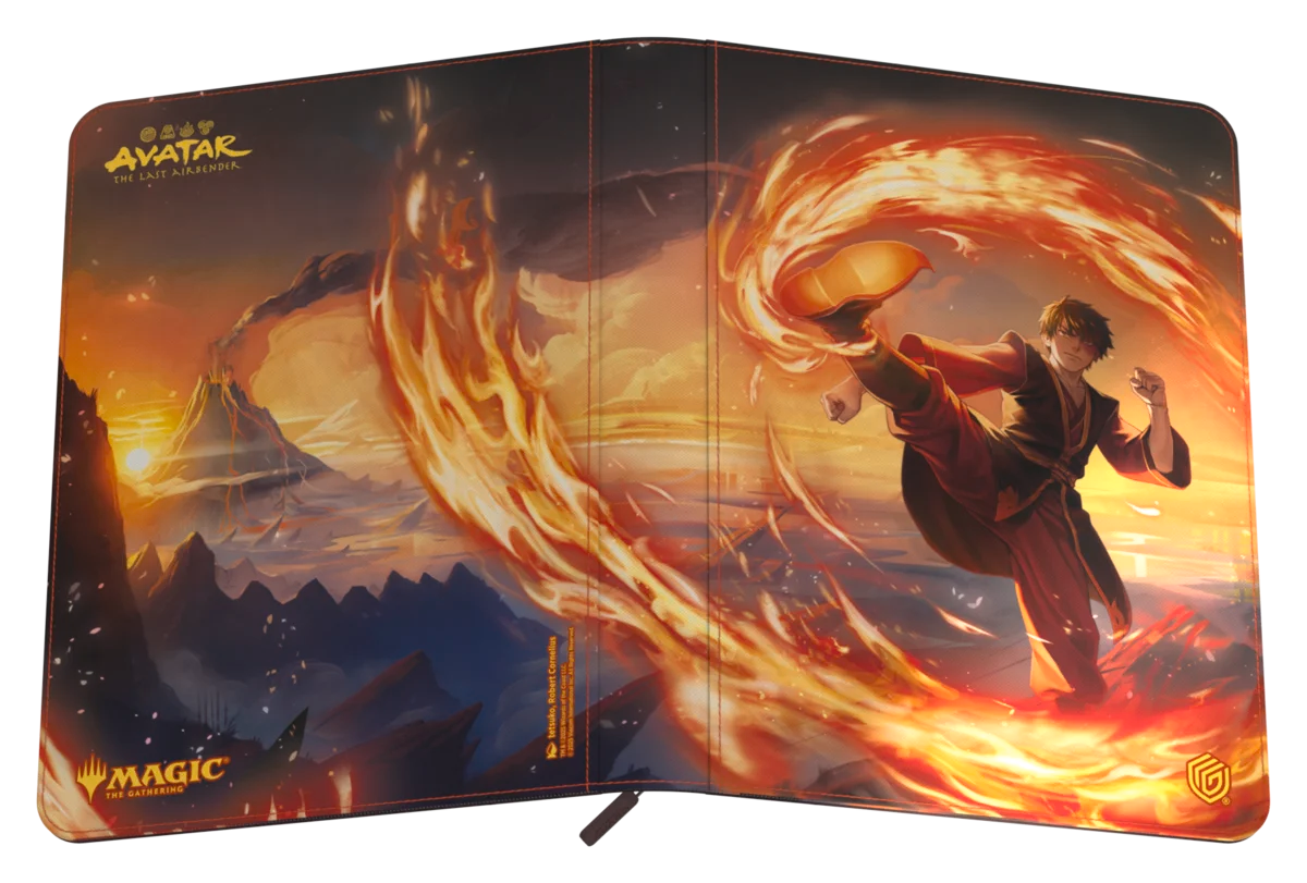 9-Pocket ZipFolio: Magic the Gathering: Avatar The Last Airbender - Zuko