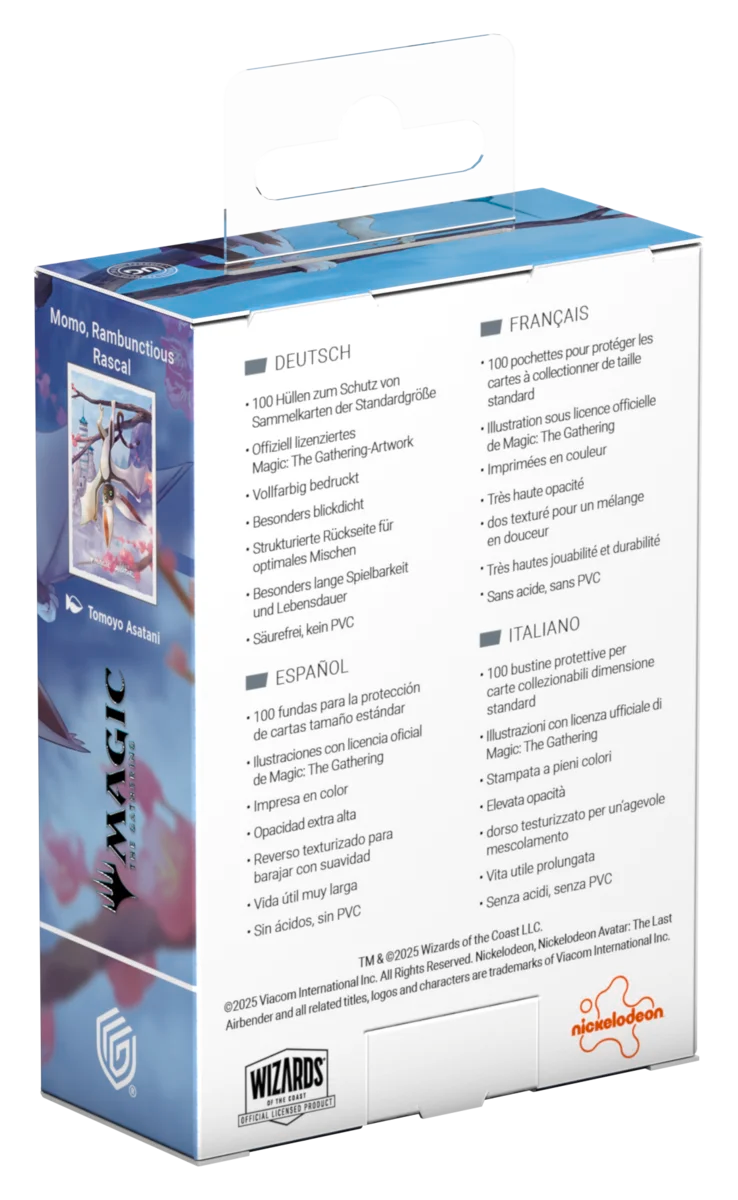 Ultimate Guard: Art Sleeves Magic: The Gathering |Avatar: The Last Airbender- Momo, Rambunctious Rascal