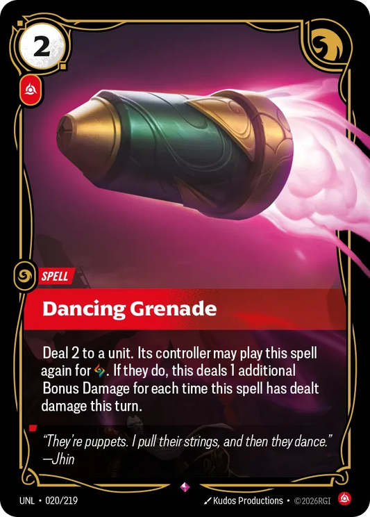 Dancing Grenade - Unleashed 020/219 (Foil)