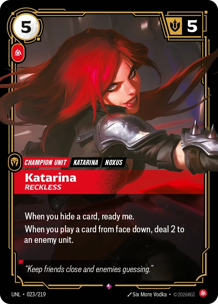 Katarina - Reckless - Unleashed 023/219 (Foil)