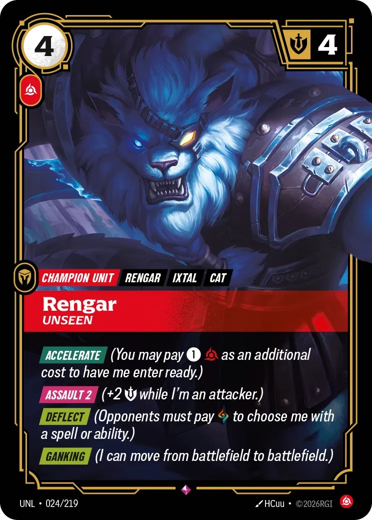 Rengar - Unseen - Unleashed 024/219 (Foil)