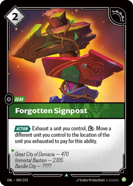 Forgotten Signpost - Unleashed 045/219