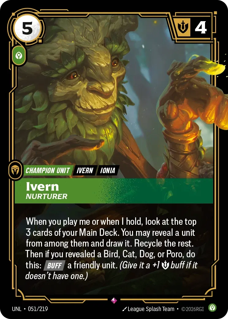 Ivern - Nurturer - Unleashed 051/219 (Foil)