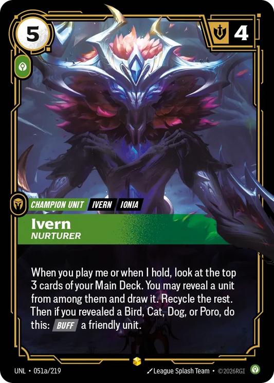 Ivern - Nurturer - Unleashed 51a (Foil)