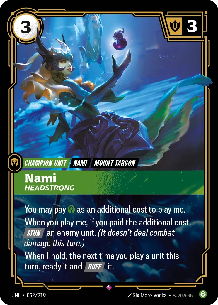 Nami - Headstrong - Unleashed 052/219 (Foil)