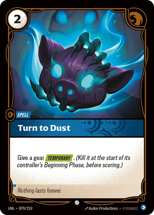 Turn to Dust - Unleashed 70