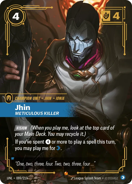Jhin - Meticulous Killer - Unleashed 089/219 (Foil)