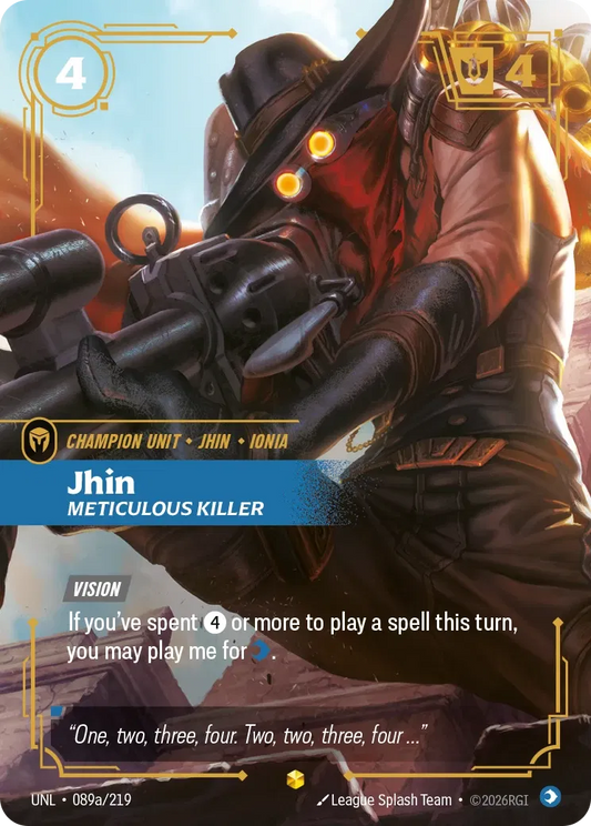 Jhin - Meticulous Killer (Alternate Art) - Unleashed 089a/219 (Foil)