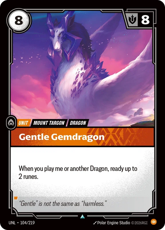 Gentle Gemdragon - Unleashed 104/219