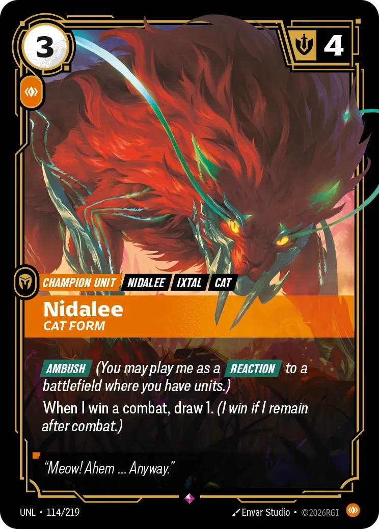 Nidalee - Cat Form - Unleashed 114/219 (Foil)