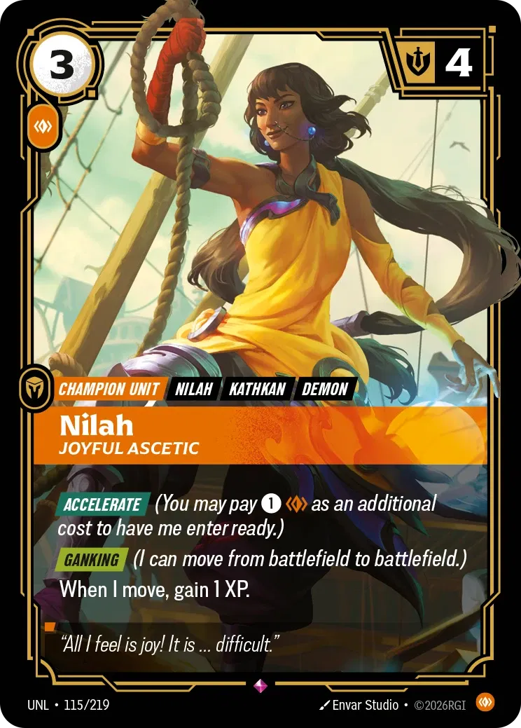 Nilah - Joyful Ascetic - Unleashed 115 (Foil)