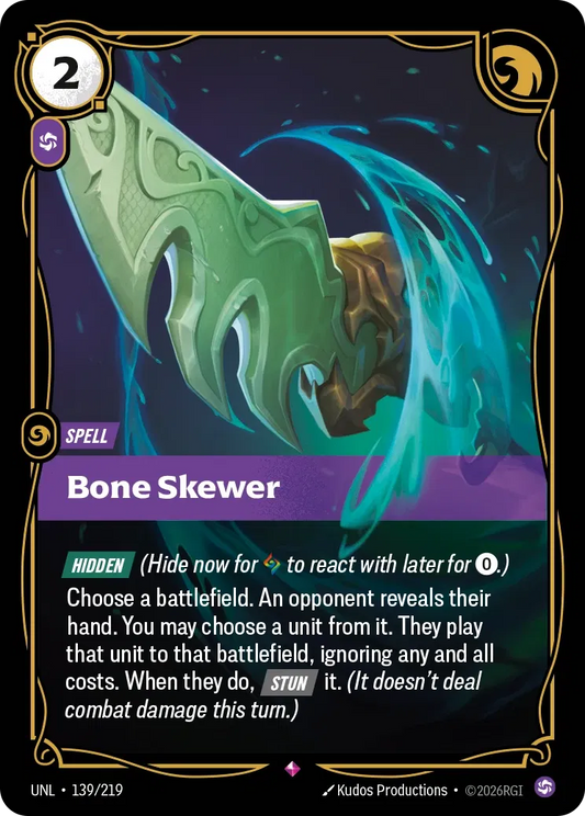 Bone Skewer - Unleashed 139/219 (Foil)
