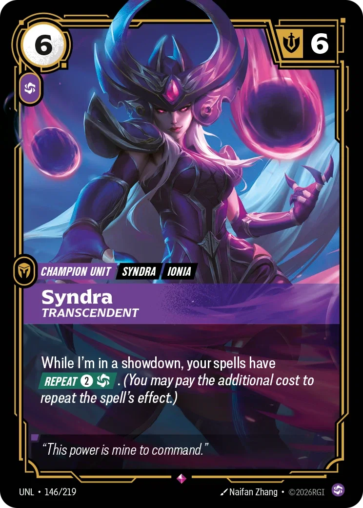Syndra - Transcendent - Unleashed 146/219 (Foil)