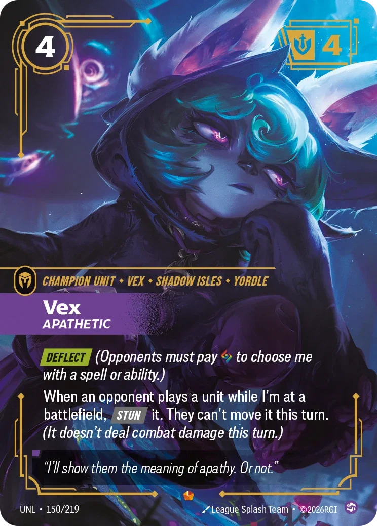Vex - Apathetic - Unleashed 150 (Foil)