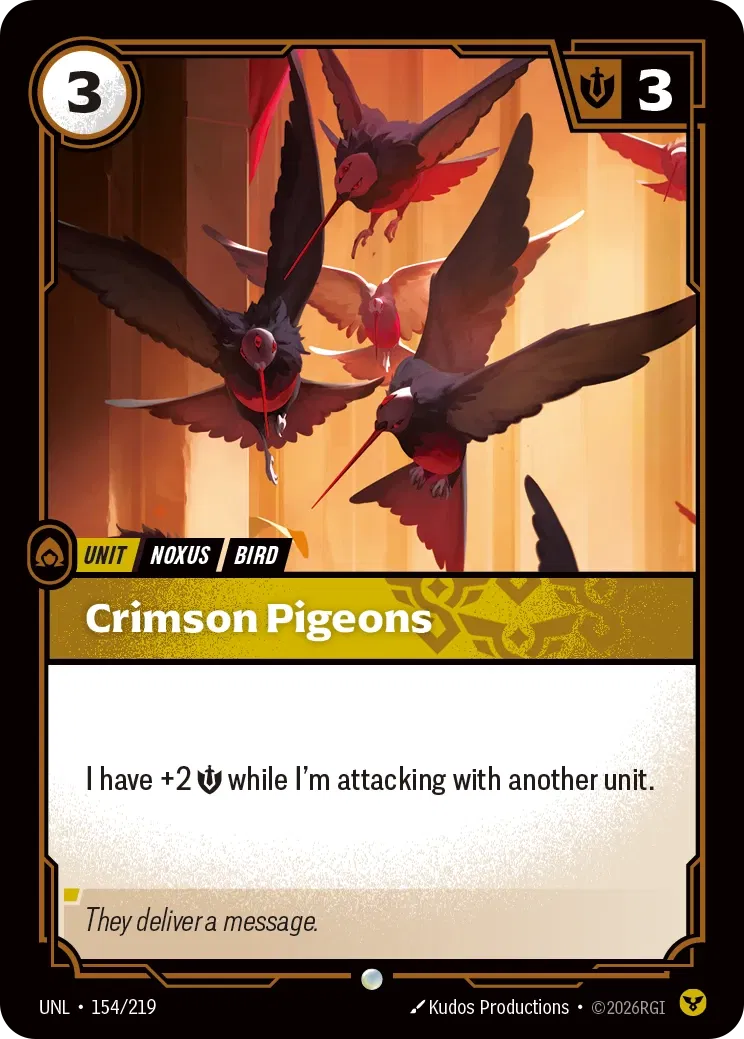 Crimson Pigeons - Unleashed 154/219 (Foil)