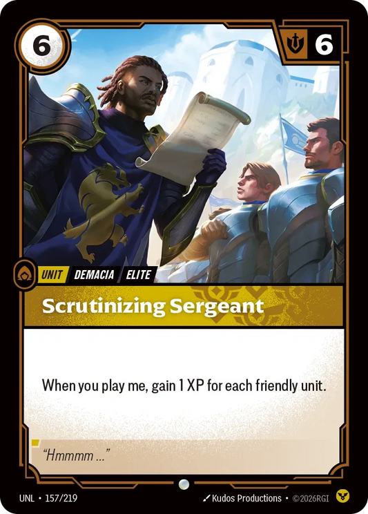 Scrutinizing Sergeant - Unleashed 157/219