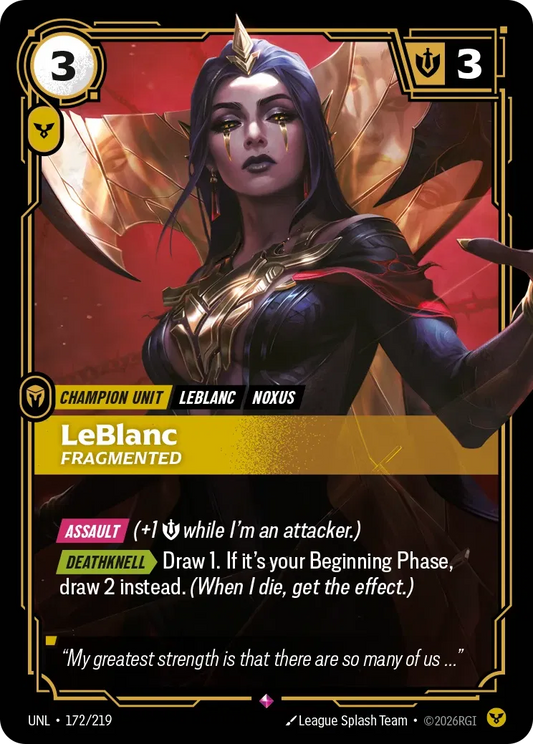 LeBlanc - Fragmented - Unleashed 172/219 (Foil)