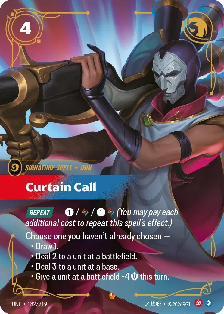Curtain Call - Unleashed 182 (Foil)