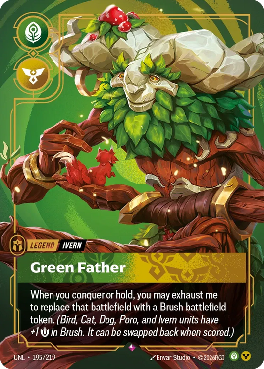 Ivern - Green Father - Unleashed 195/219 (Foil)