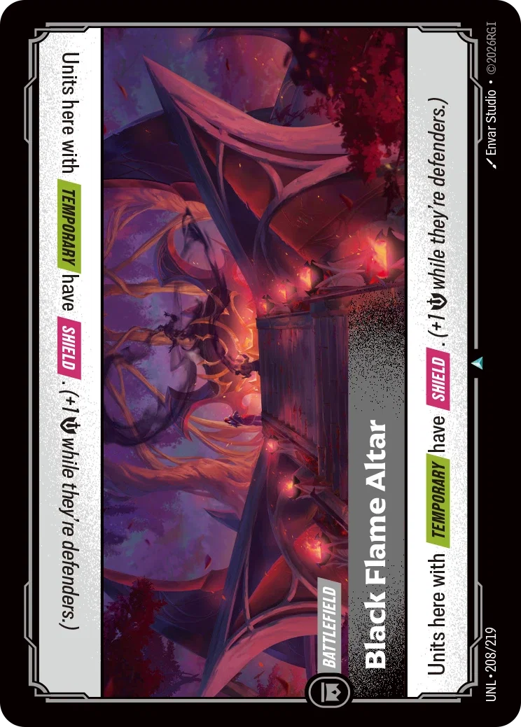 Black Flame Altar - Unleashed 208/219 (Foil)