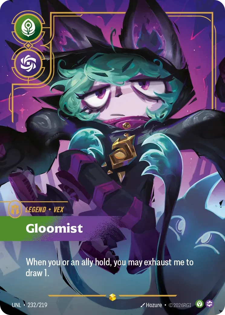 Vex - Gloomist (Overnumbered) - Unleashed 232/219 (Foil)