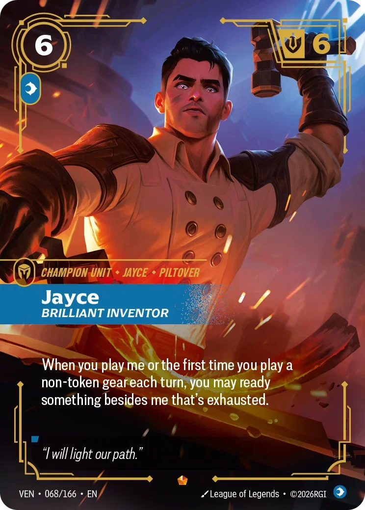 Jayce, Brilliant Inventor - Vendetta 068/166 (Foil)