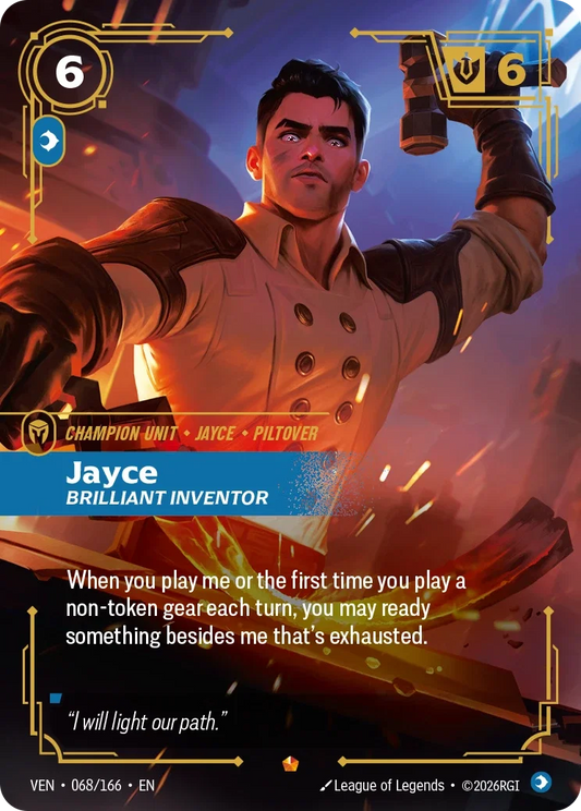 Jayce, Brilliant Inventor - Vendetta 068/166 (Foil)