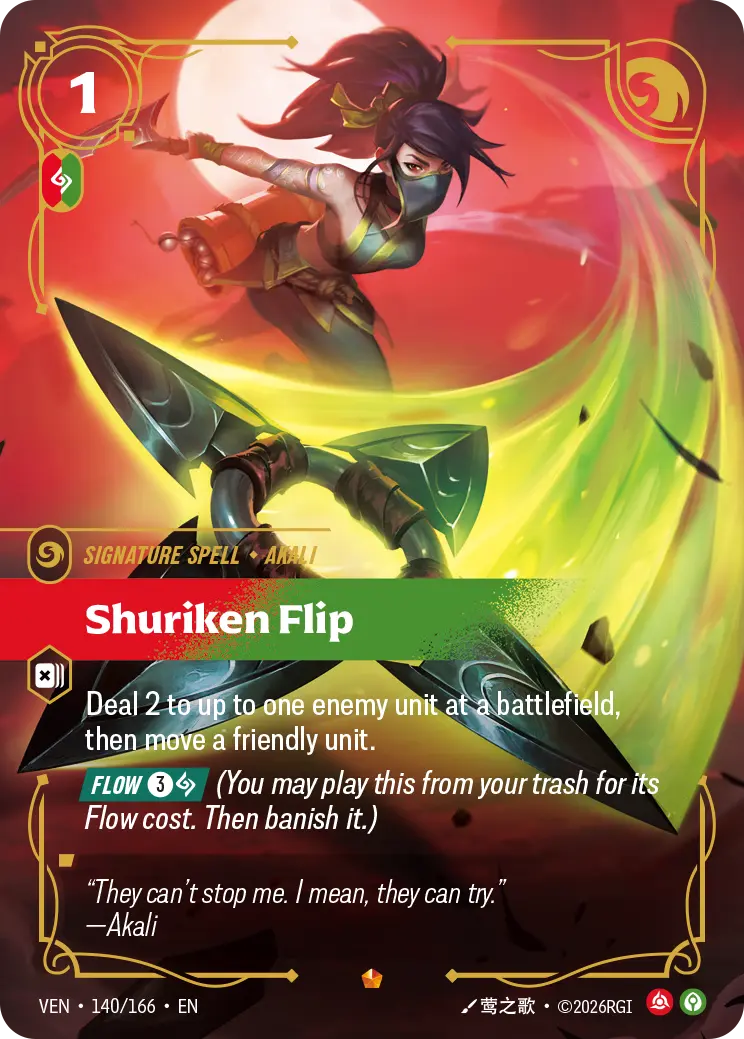 Shuriken Flip - Vendetta 140/166 (Foil)